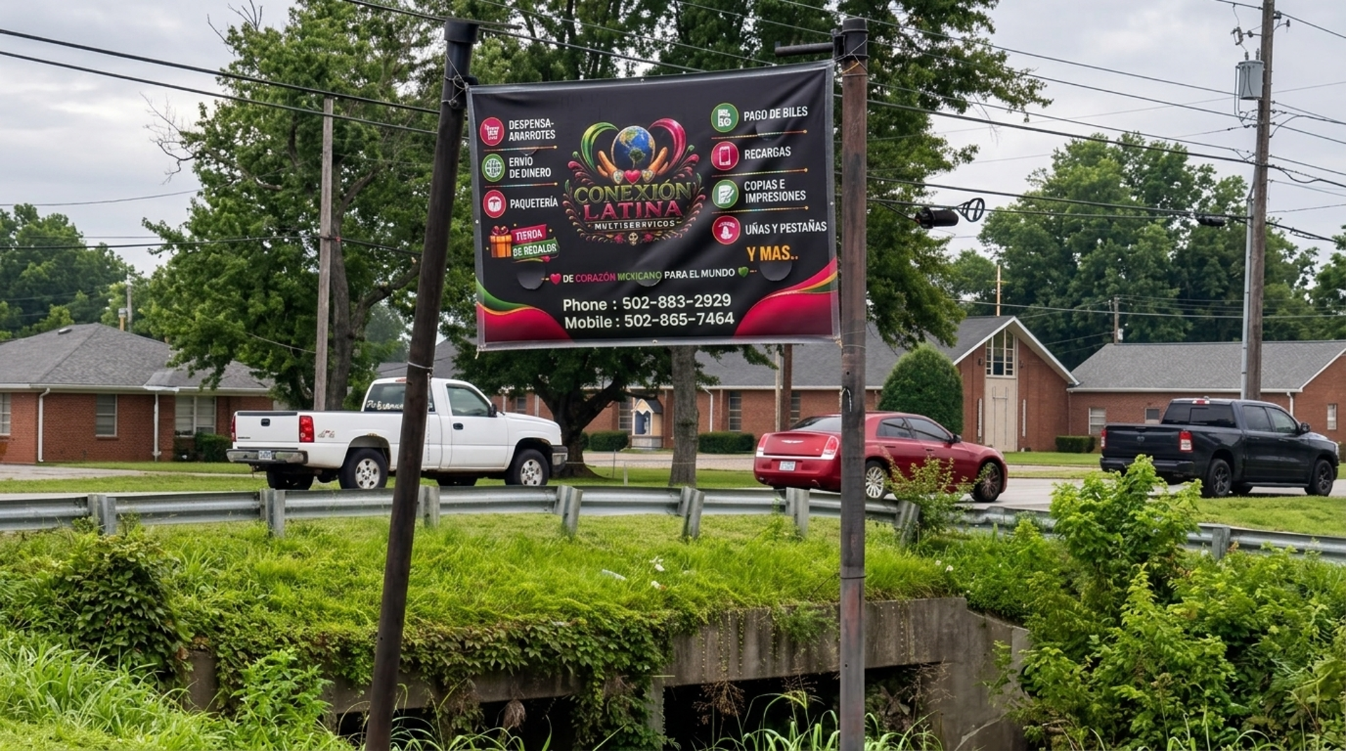 Look for the sign by the road